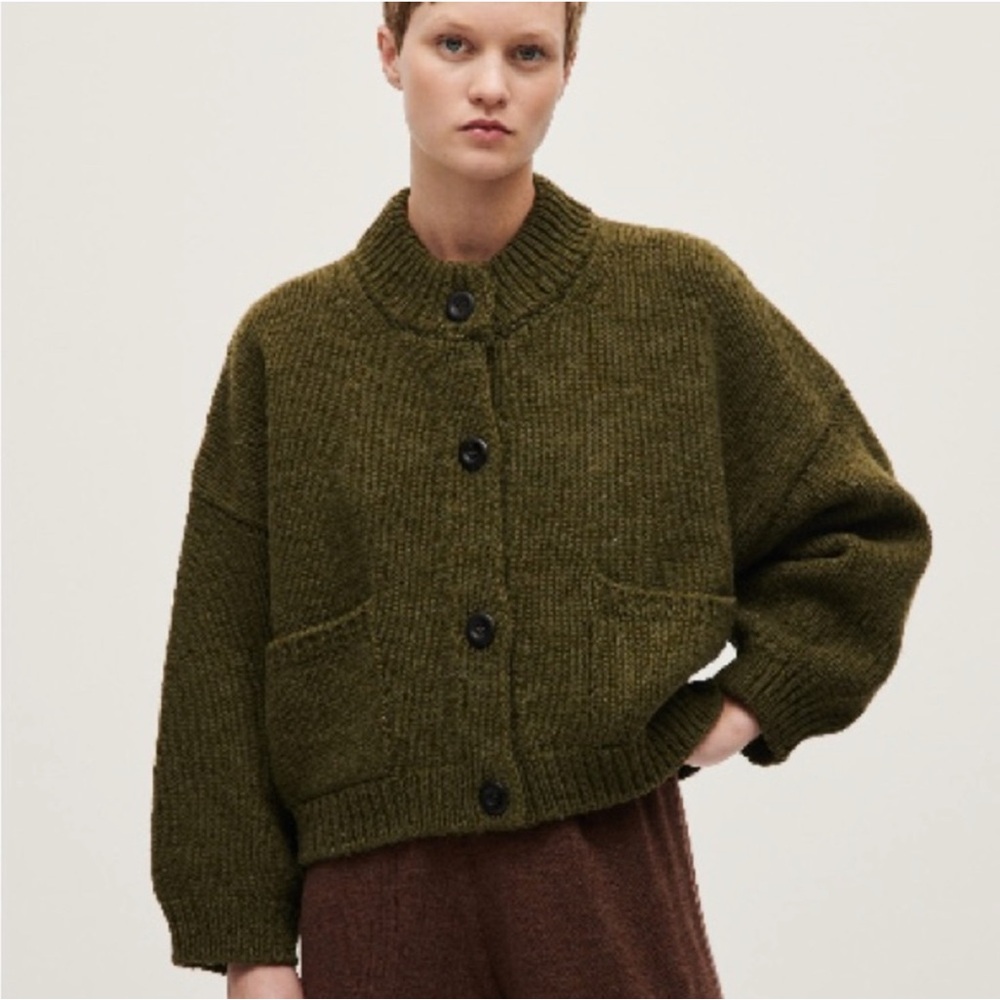 Babaa Cardigan in Algae